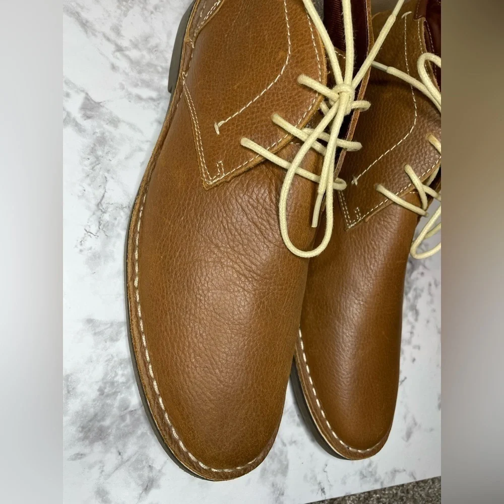 Kenneth Cole Reaction “Desert Wind” Leather Chukka Boots | Men’s 13 | Tan Brown
